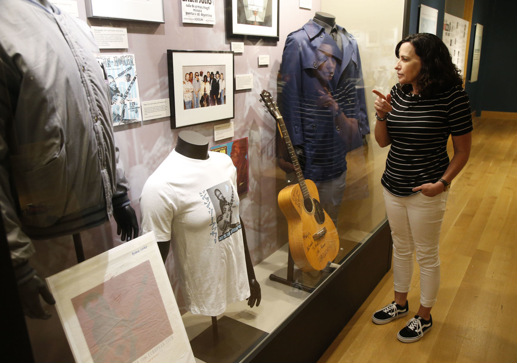 John Lee Hooker exhibit at Woody Guthrie Center